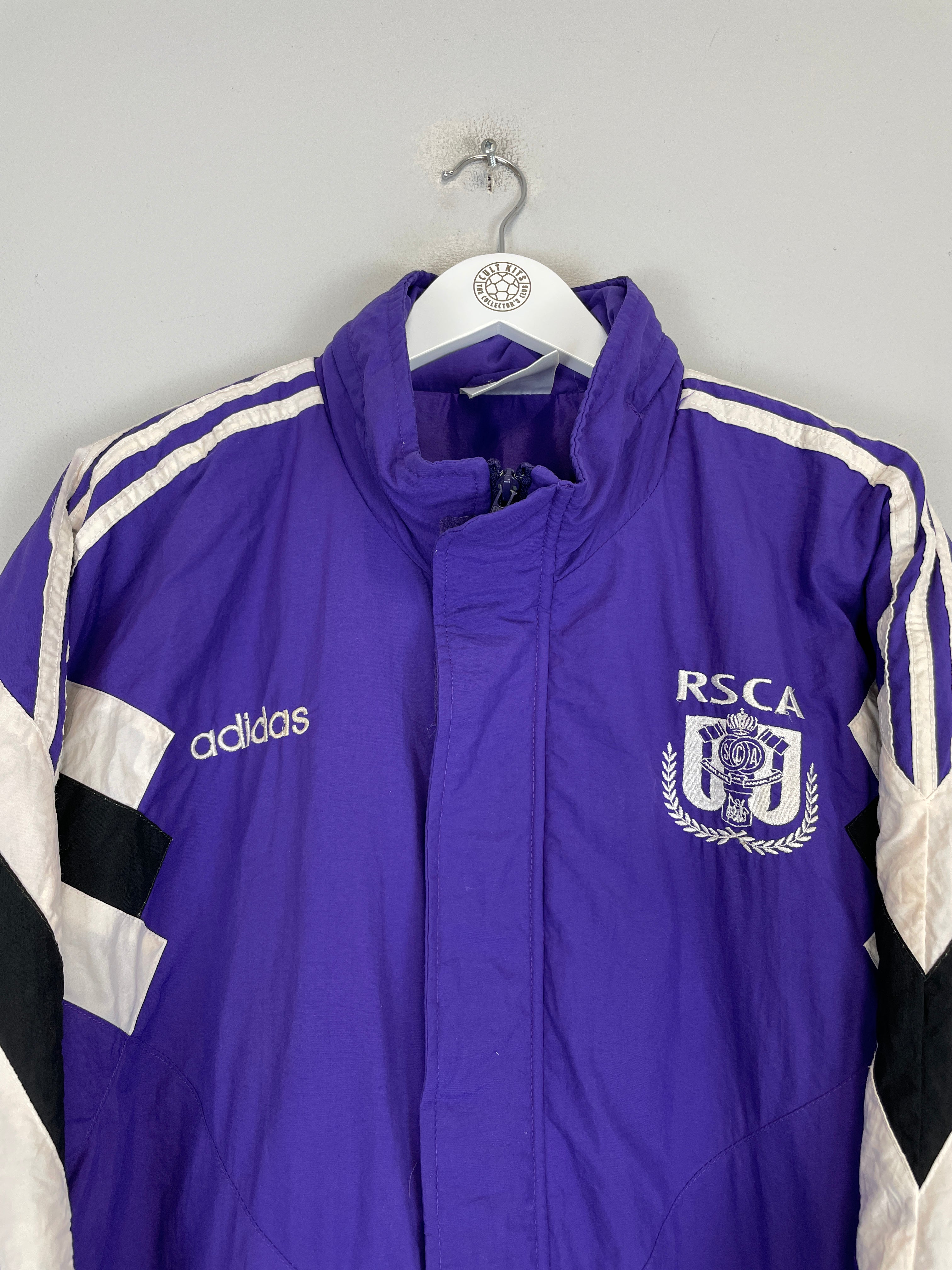 Shop 1996/97 ANDERLECHT BENCH COAT (M) ADIDAS, classic football shirts, vintage football shirts & retro soccer jerseys at Cult Kits