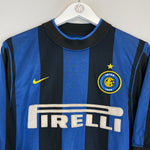 Shop 1999/00 INTER MILAN RECOBA #20 HOME SHIRT (M) NIKE, classic football shirts, vintage football shirts & retro soccer jerseys at Cult Kits