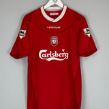 2002/04 LIVERPOOL HENCHOZ #2 HOME SHIRT (M) REEBOK