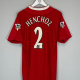 2002/04 LIVERPOOL HENCHOZ #2 HOME SHIRT (M) REEBOK
