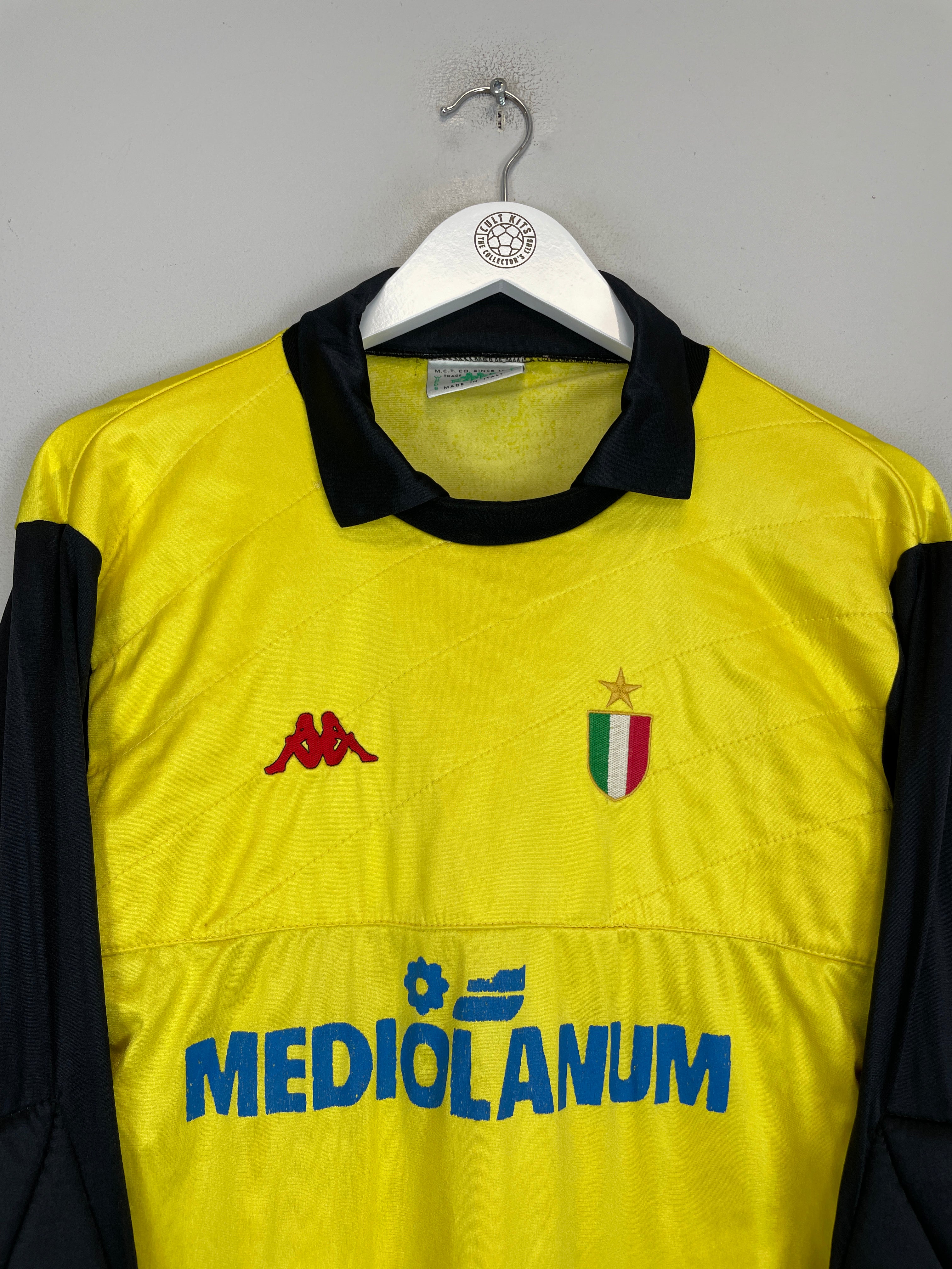 Shop 1989/90 AC MILAN GK SHIRT (S) KAPPA, classic football shirts, vintage football shirts & retro soccer jerseys at Cult Kits
