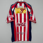 Shop 1999/00 CHIVAS GUADALAJARA HOME SHIRT (L) ATLETICA, classic football shirts, vintage football shirts & retro soccer jerseys at Cult Kits