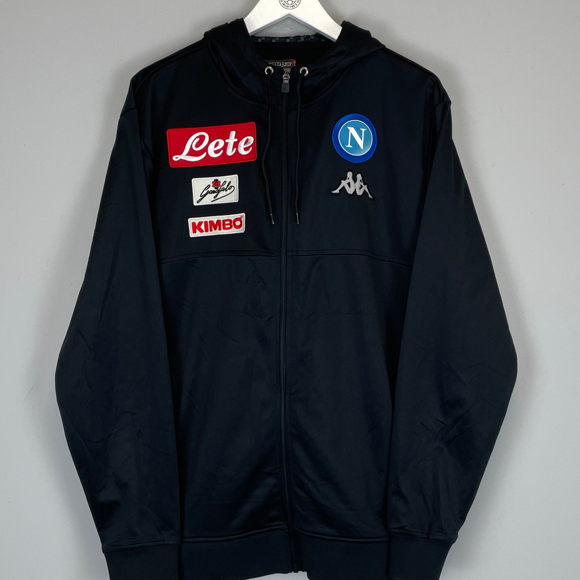 Shop 2018/19 NAPOLI TRACK JACKET (XXL) KAPPA, classic football shirts, vintage football shirts & retro soccer jerseys at Cult Kits