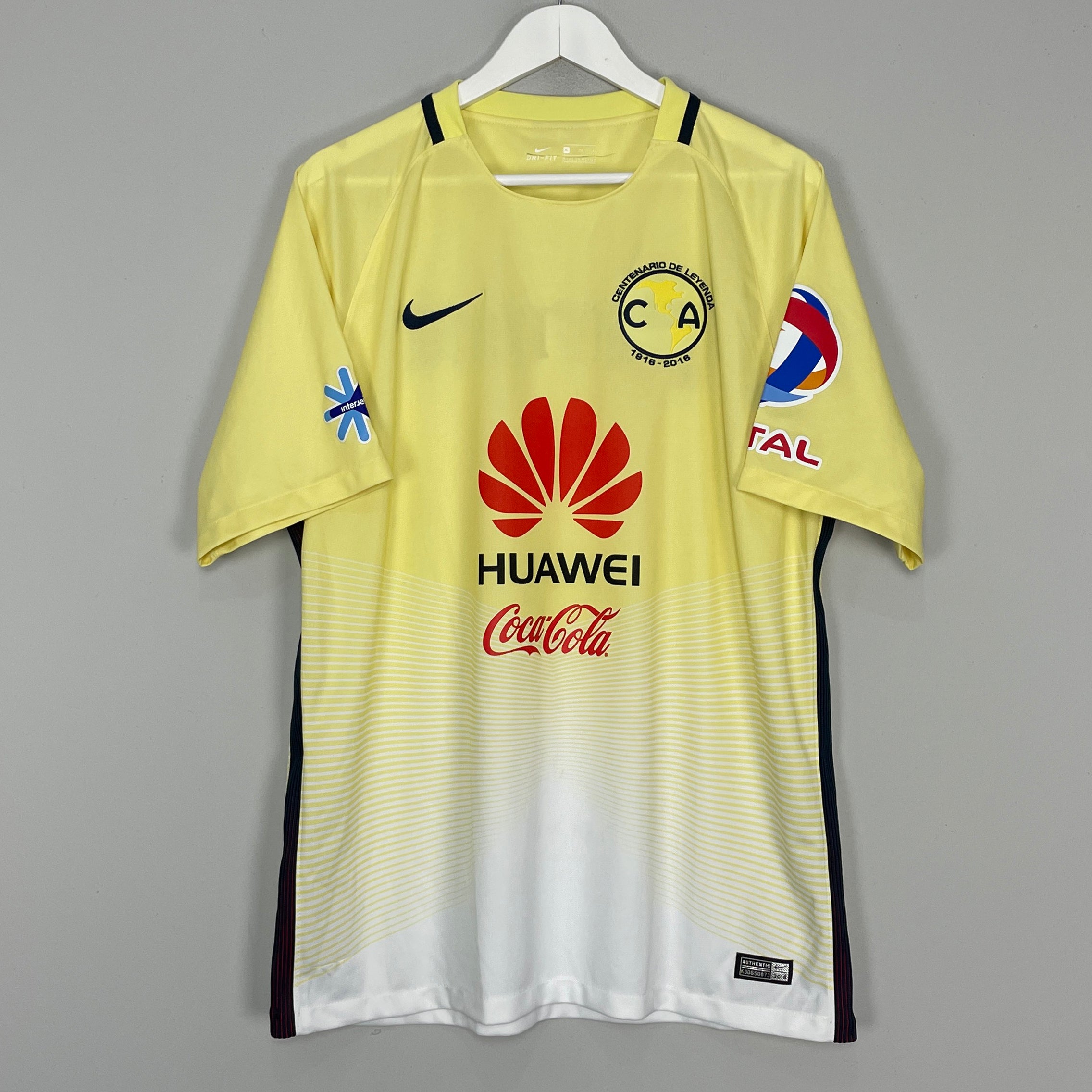 Shop 2016/17 CLUB AMERICA *CENTENARY* HOME SHIRT (XL) NIKE, classic football shirts, vintage football shirts & retro soccer jerseys at Cult Kits
