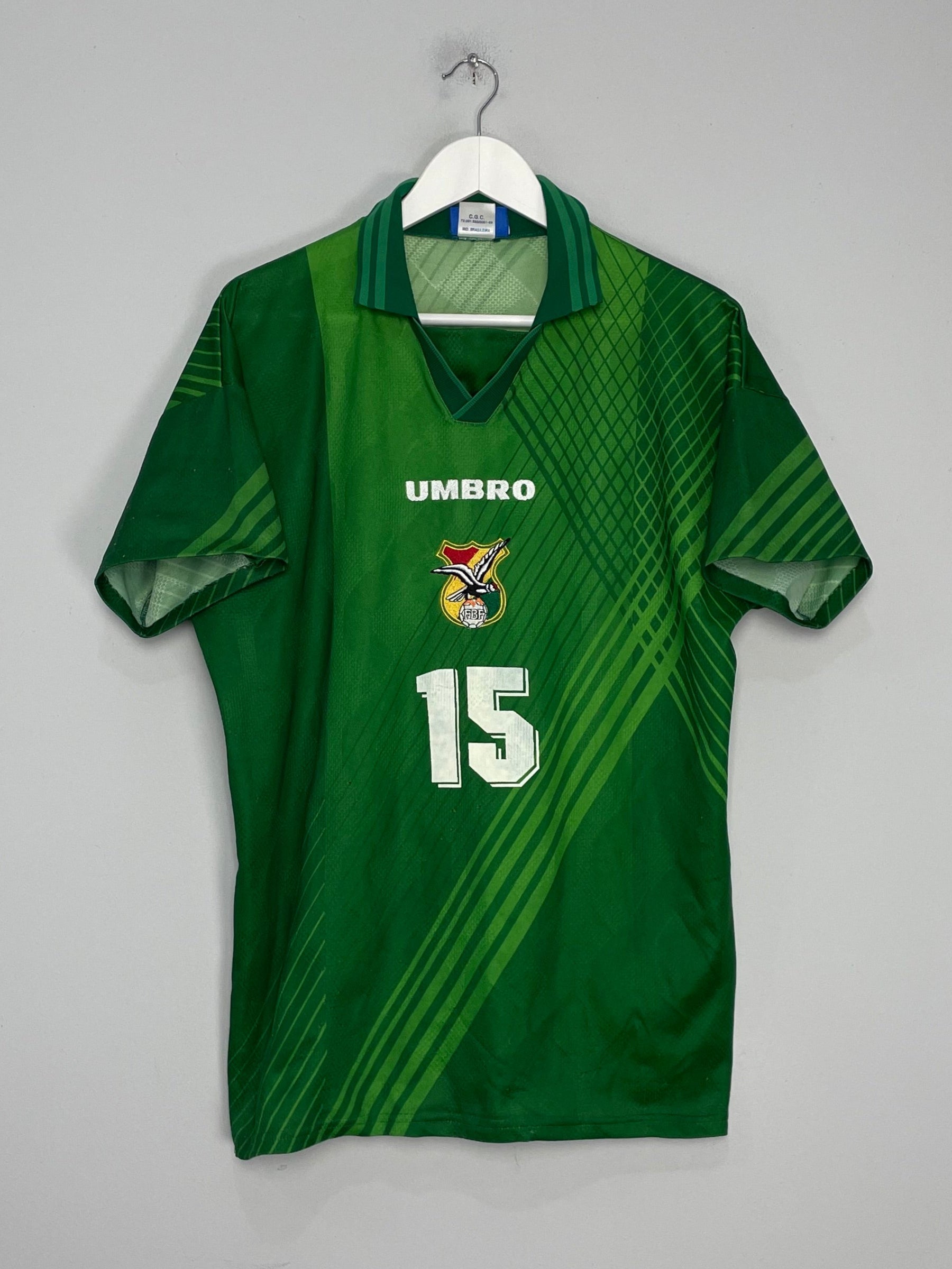 1996/98 BOLIVIA #15 HOME SHIRT (L) UMBRO