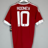 2015/16 MANCHESTER UNITED ROONEY #10 *BNWT* HOME SHIRT (M) ADIDAS