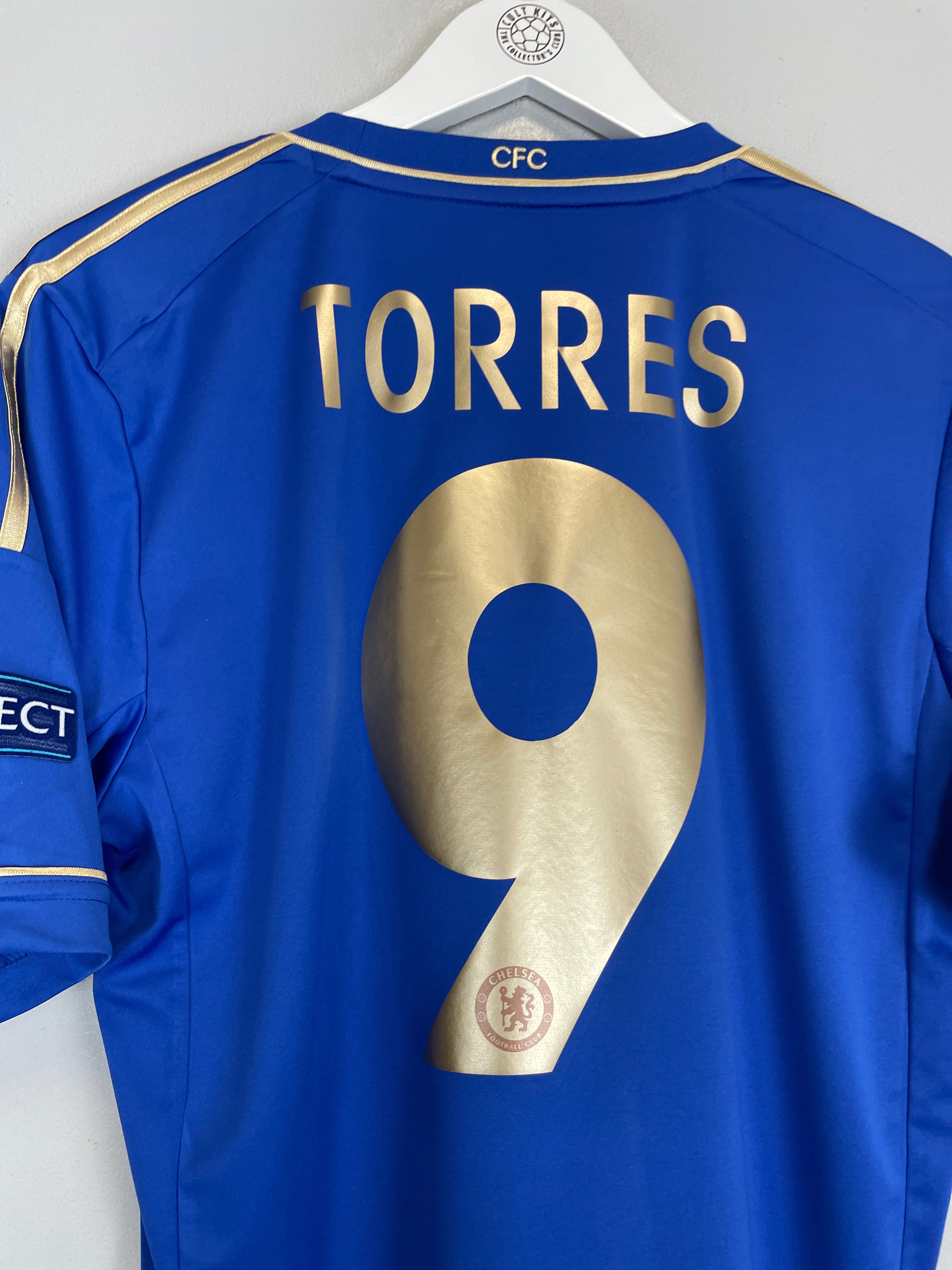 Shop 2012/13 CHELSEA TORRES #9 E/L HOME SHIRT (M) ADIDAS, classic football shirts, vintage football shirts & retro soccer jerseys at Cult Kits
