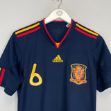 2010/11 SPAIN INIESTA #6 AWAY SHIRT (S) ADIDAS