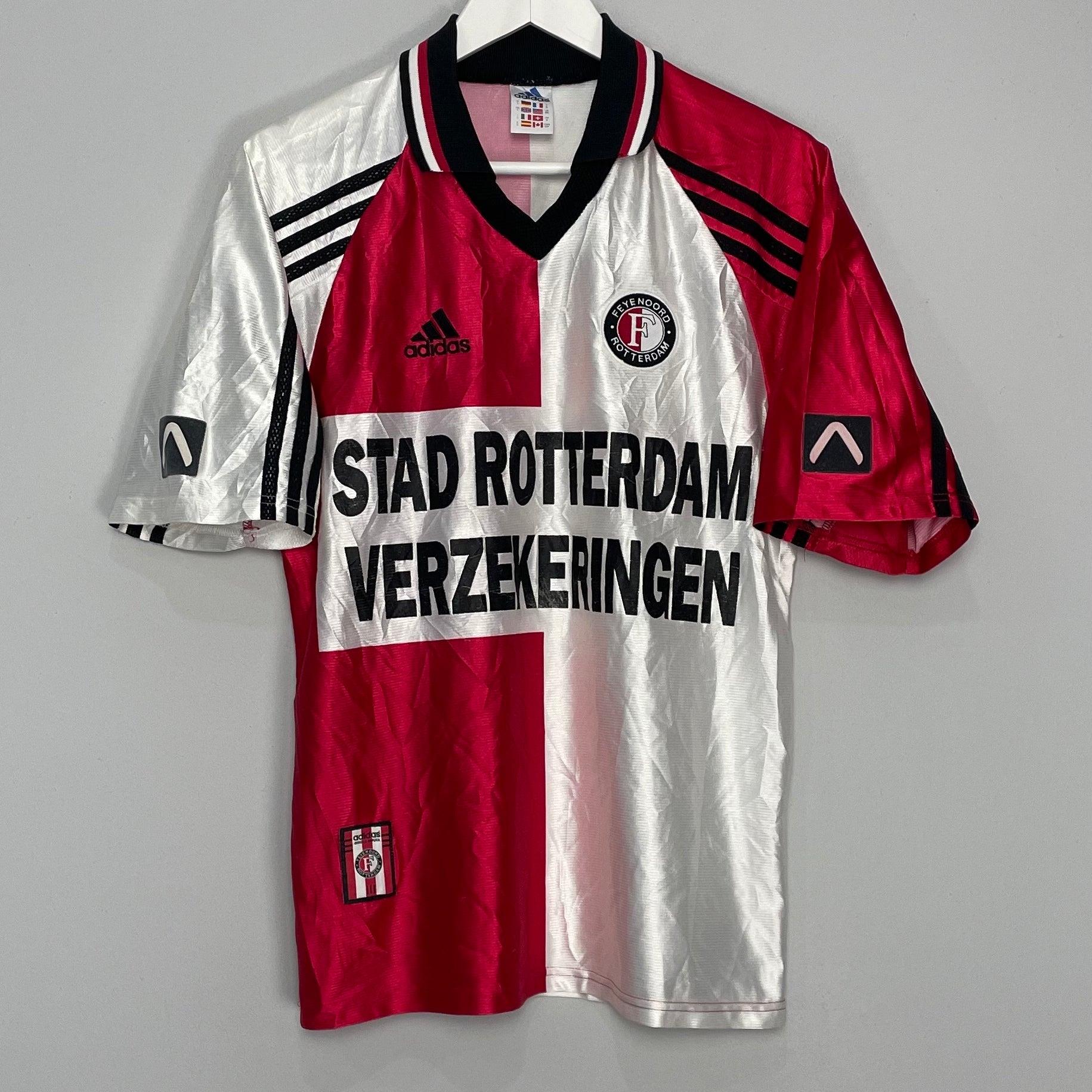 Shop 1998/99 FEYENOORD HOME SHIRT (S) ADIDAS, classic football shirts, vintage football shirts & retro soccer jerseys at Cult Kits