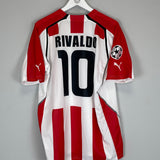 2005/06 OLYMPIAKOS RIVALDO #10 C/L HOME SHIRT (XXL) PUMA