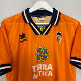 Shop 1998/99 VALENCIA AWAY SHIRT (L) LUANVI, classic football shirts, vintage football shirts & retro soccer jerseys at Cult Kits