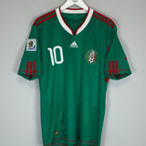 2010 MEXICO C.BLANCO #10 HOME SHIRT (L) ADIDAS