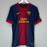 2012/13 BARCELONA DAVID VILLA #7 HOME SHIRT (S) NIKE