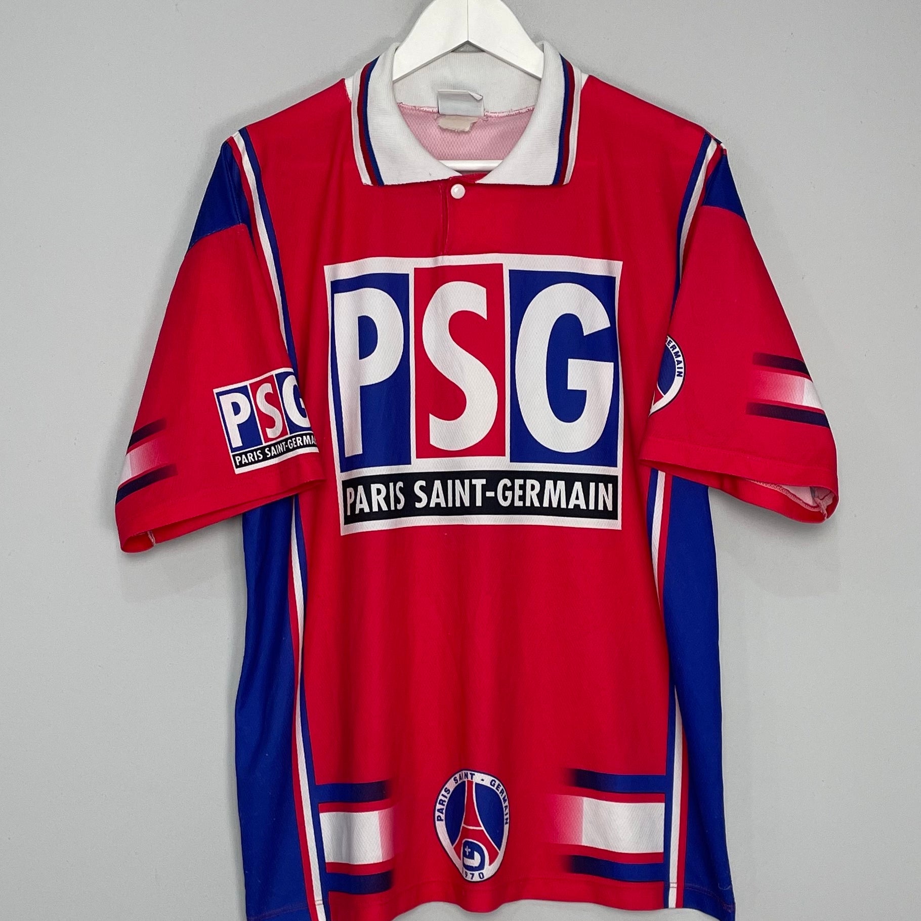 Shop 1996/97 PSG TRAINING SHIRT (M) OM, classic football shirts, vintage football shirts & retro soccer jerseys at Cult Kits