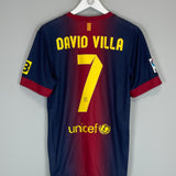2012/13 BARCELONA DAVID VILLA #7 HOME SHIRT (S) NIKE