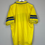 Shop 1998/00 BRONDBY HOME SHIRT (XL) REEBOK, classic football shirts, vintage football shirts & retro soccer jerseys at Cult Kits