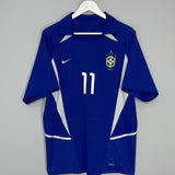 Shop 2002/04 BRAZIL RONALDINHO #11 AWAY SHIRT (L) NIKE, classic football shirts, vintage football shirts & retro soccer jerseys at Cult Kits