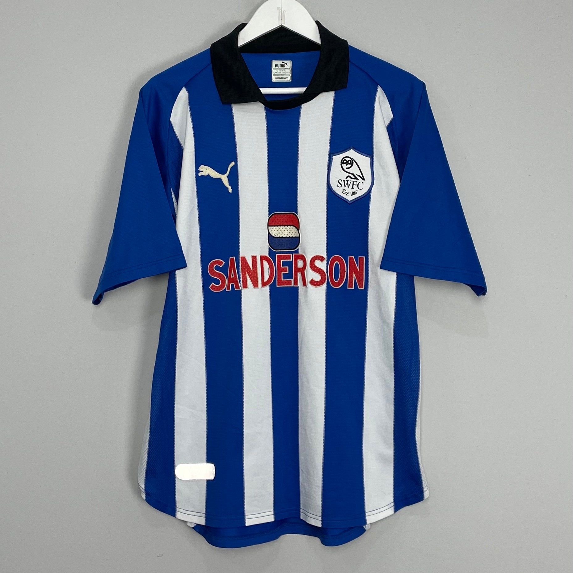 Shop 1999/00 SHEFFIELD WEDNESDAY HOME SHIRT (M) PUMA, classic football shirts, vintage football shirts & retro soccer jerseys at Cult Kits
