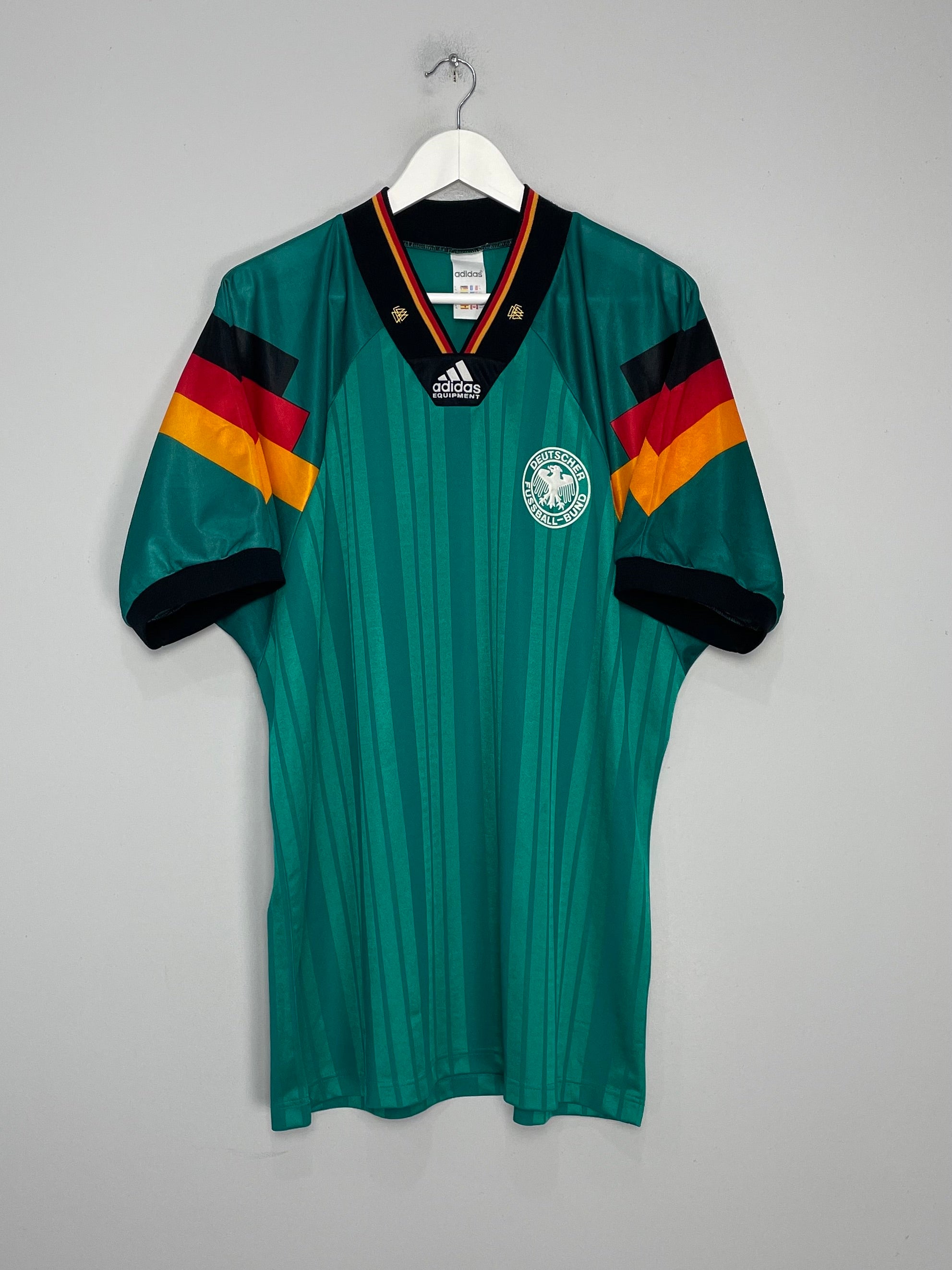 Shop 1992/94 GERMANY AWAY SHIRT (XL) ADIDAS, classic football shirts, vintage football shirts & retro soccer jerseys at Cult Kits