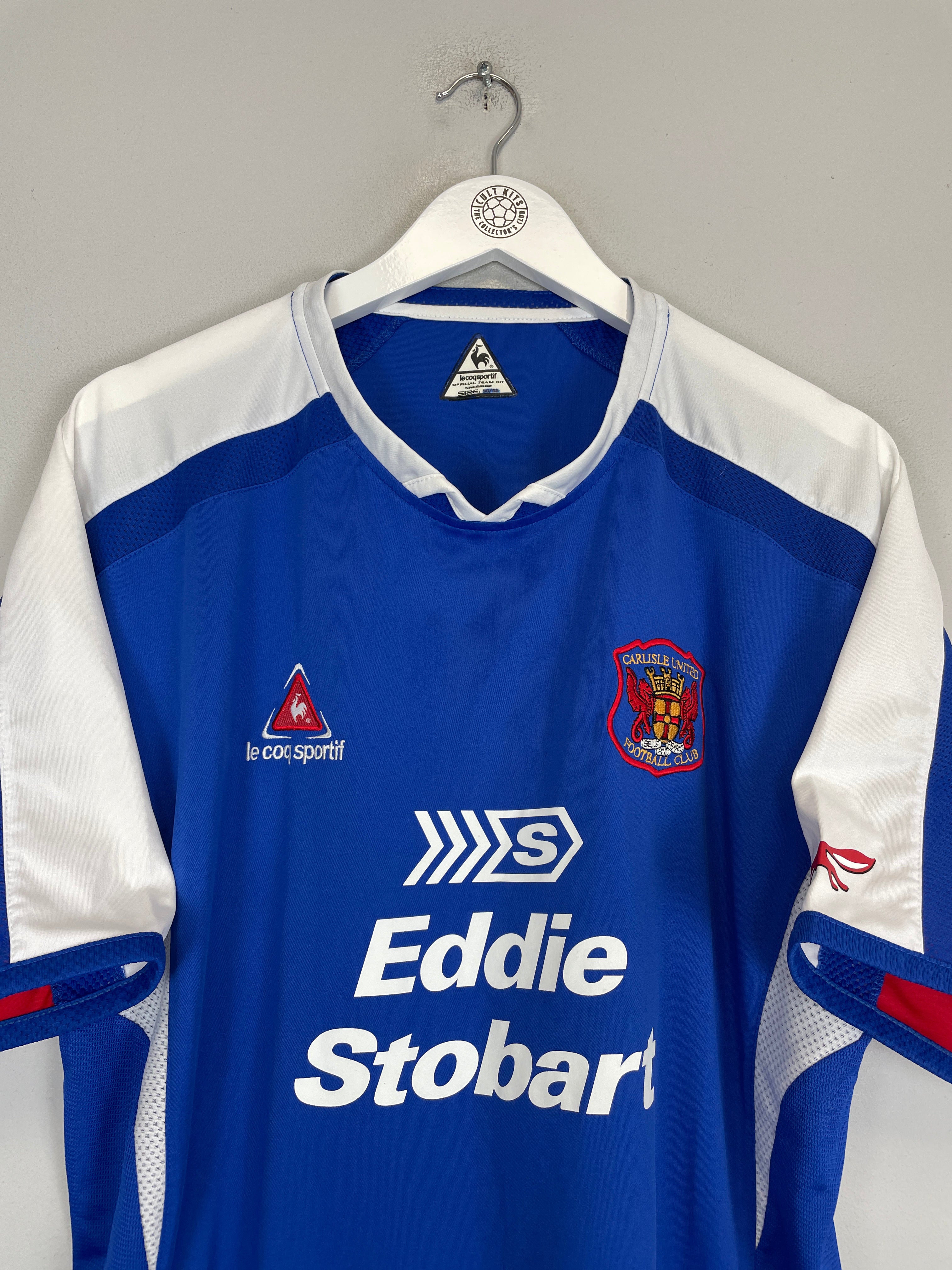 Shop 2005/07 CARLISLE UNITED HOME SHIRT (L) LE COQ, classic football shirts, vintage football shirts & retro soccer jerseys at Cult Kits