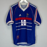 1998/00 FRANCE ZIDANE #10 HOME SHIRT (M) ADIDAS