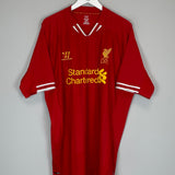 Shop 2013/14 LIVERPOOL GERRARD #8 HOME SHIRT (XXXL) WARRIOR, classic football shirts, vintage football shirts & retro soccer jerseys at Cult Kits