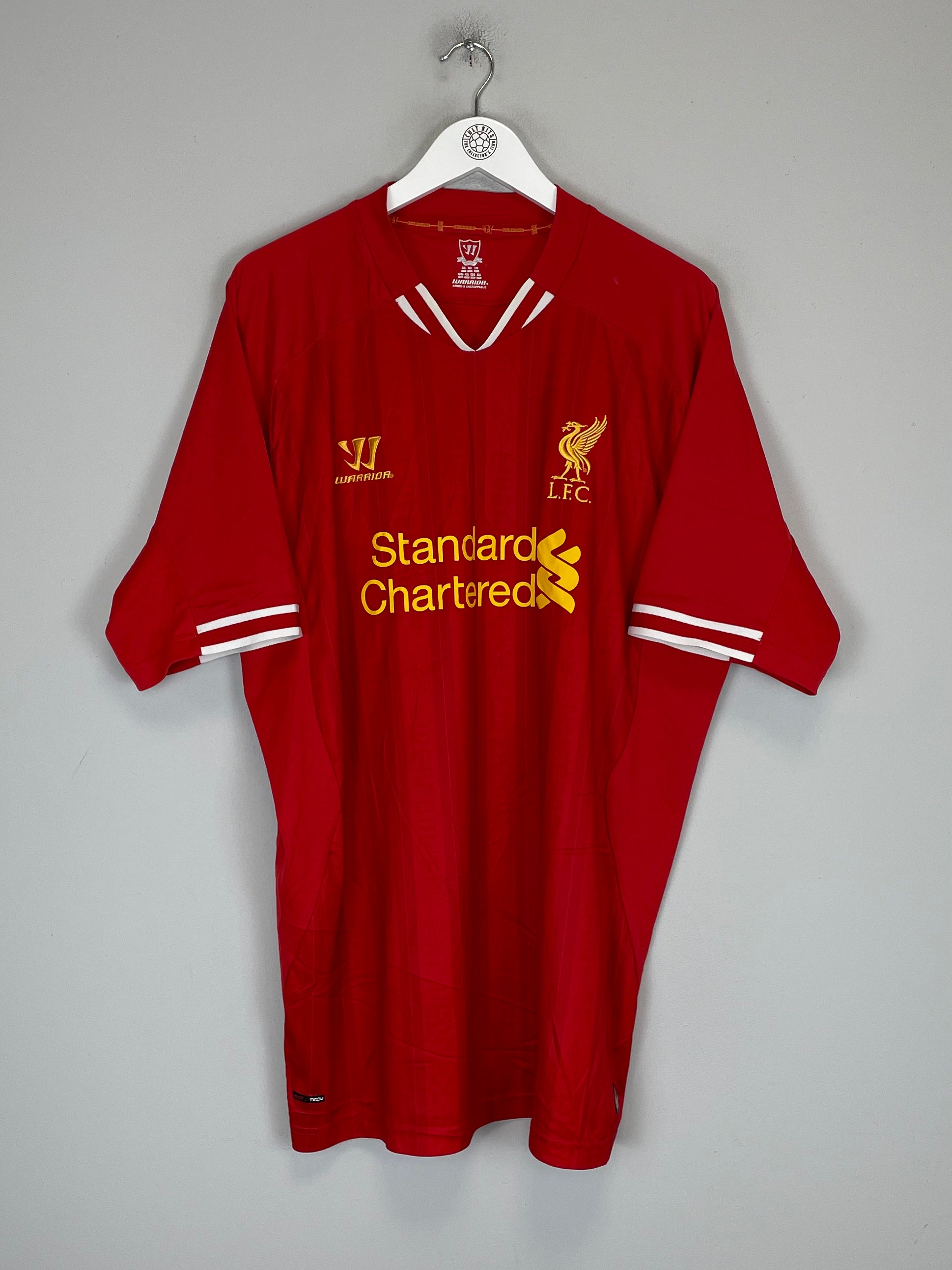 Shop 2013/14 LIVERPOOL GERRARD #8 HOME SHIRT (XXXL) WARRIOR, classic football shirts, vintage football shirts & retro soccer jerseys at Cult Kits