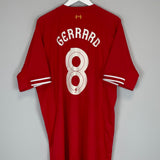 Shop 2013/14 LIVERPOOL GERRARD #8 HOME SHIRT (XXXL) WARRIOR, classic football shirts, vintage football shirts & retro soccer jerseys at Cult Kits