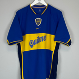 2001/02 BOCA JUNIORS HOME SHIRT (M) NIKE
