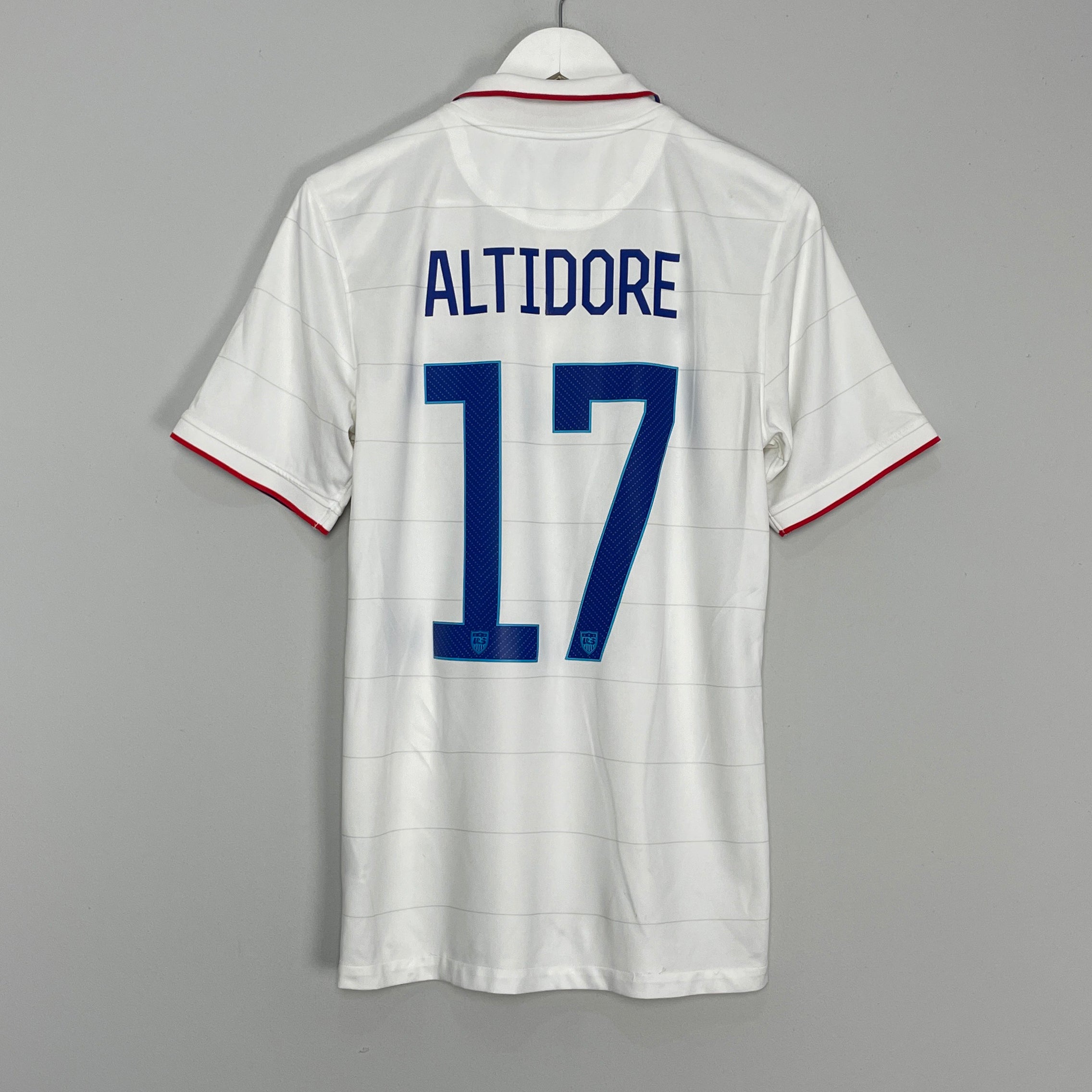 Shop 2014/15 USA ALTIDORE #17 HOME SHIRT (S) NIKE, classic football shirts, vintage football shirts & retro soccer jerseys at Cult Kits
