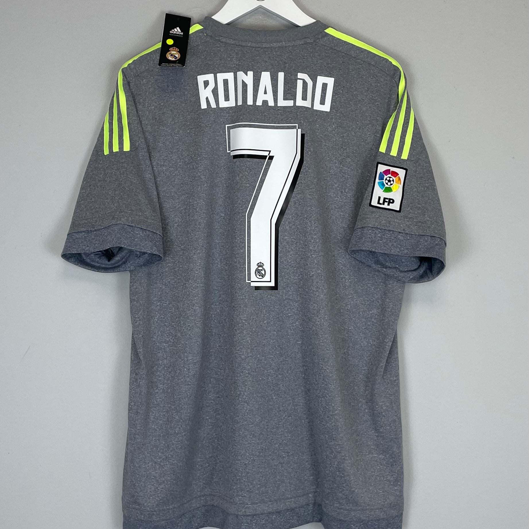 Shop 2015/16 REAL MADRID RONALDO #7 *BNWT* AWAY SHIRT (XL) ADIDAS, classic football shirts, vintage football shirts & retro soccer jerseys at Cult Kits