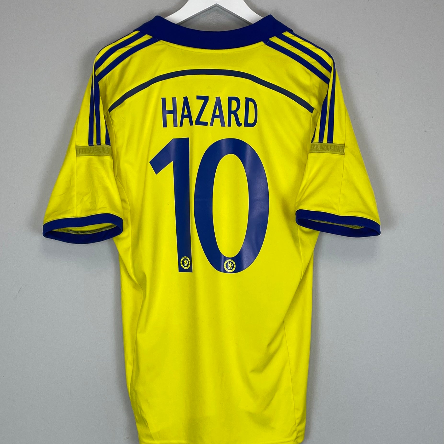 Shop 2014/15 CHELSEA HAZARD #10 AWAY SHIRT (L) ADIDAS, classic football shirts, vintage football shirts & retro soccer jerseys at Cult Kits