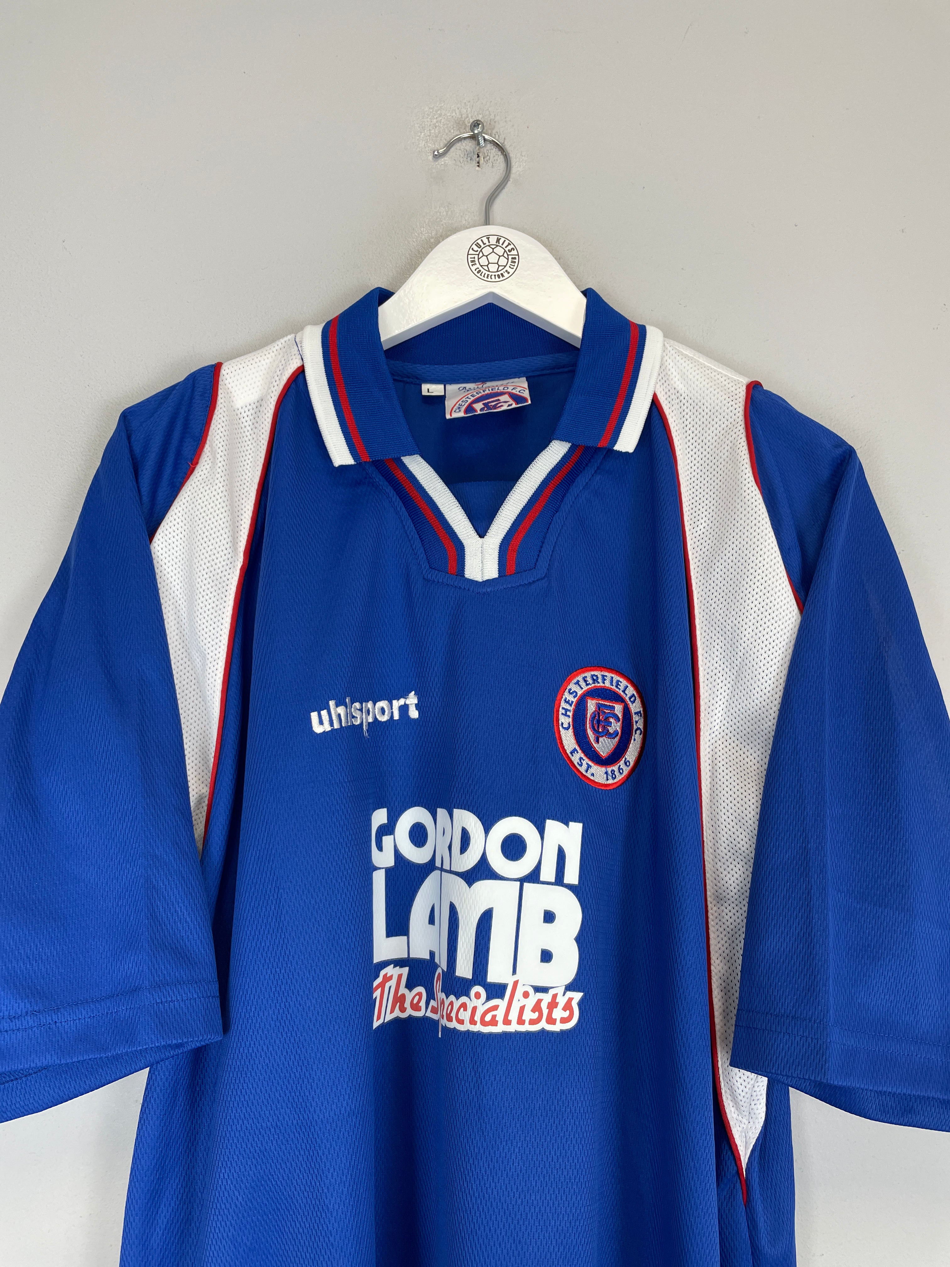 Shop 2003/04 CHESTERFIELD HOME SHIRT (L) UHLSPORT, classic football shirts, vintage football shirts & retro soccer jerseys at Cult Kits
