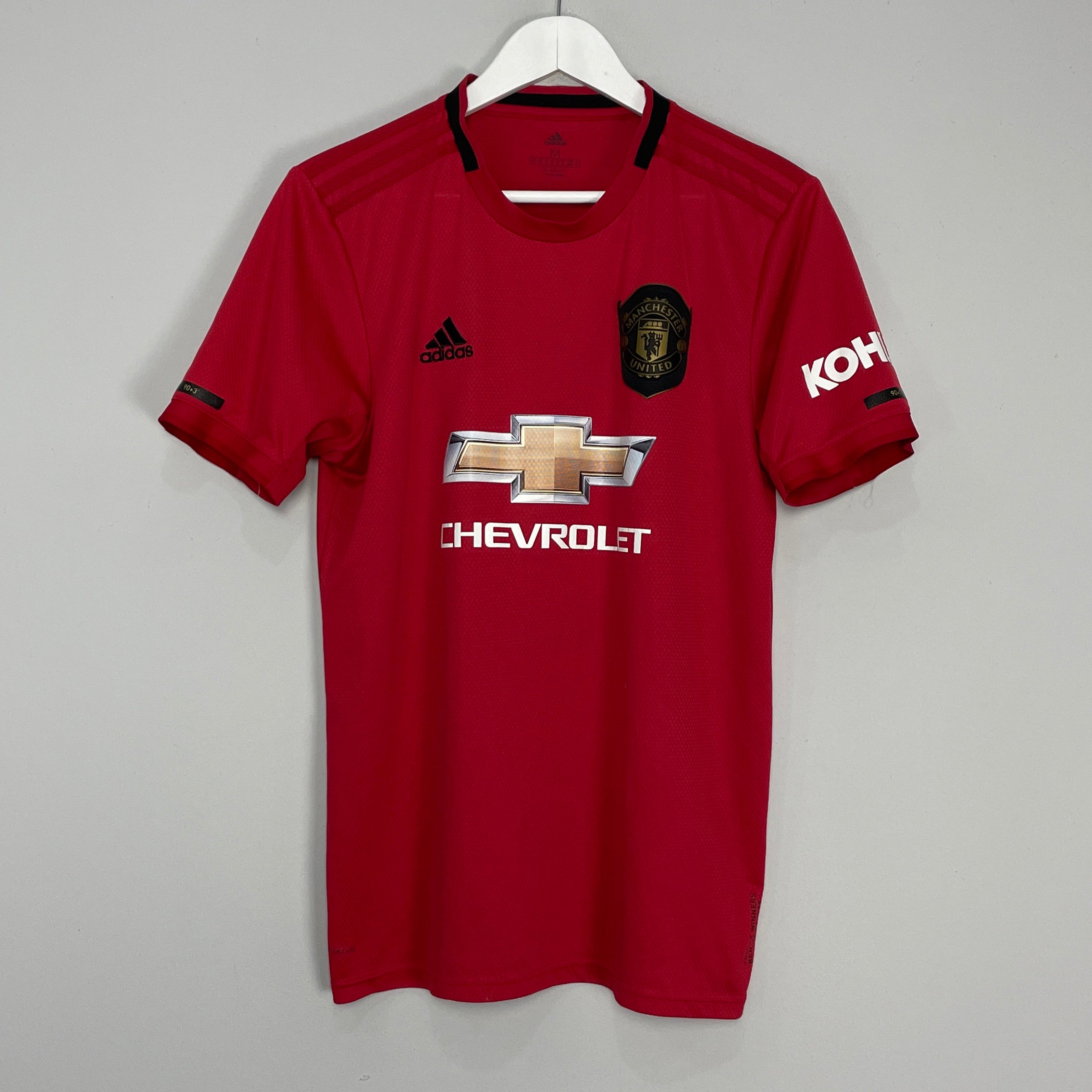 Shop 2019/20 MANCHESTER UNITED HOME SHIRT (M) ADIDAS, classic football shirts, vintage football shirts & retro soccer jerseys at Cult Kits