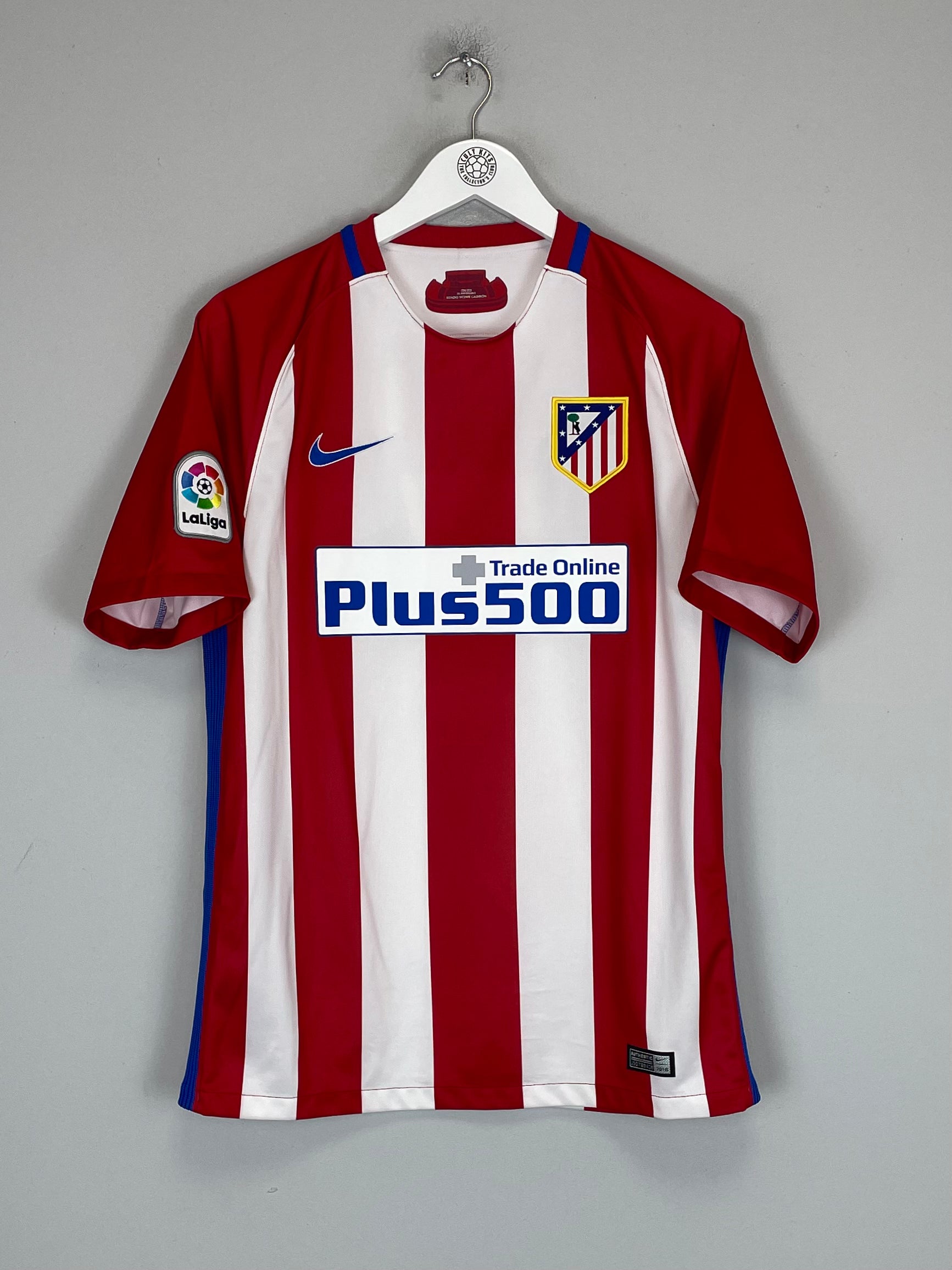 Shop 2016/17 ATLETICO MADRID GRIEZMANN #7 HOME SHIRT (M) NIKE, classic football shirts, vintage football shirts & retro soccer jerseys at Cult Kits