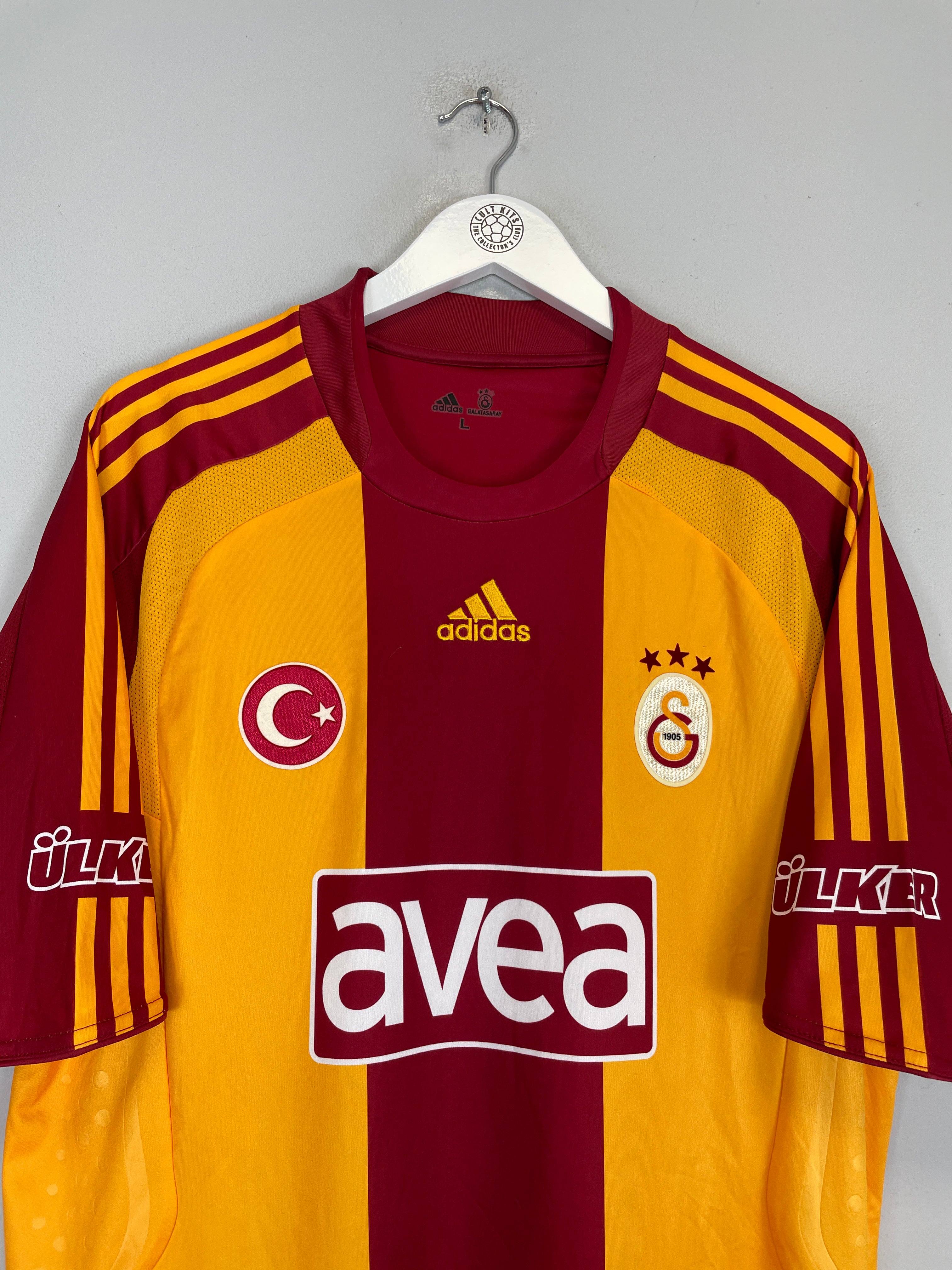 Shop 2008/09 GALATASARAY HOME SHIRT (L) ADIDAS, classic football shirts, vintage football shirts & retro soccer jerseys at Cult Kits