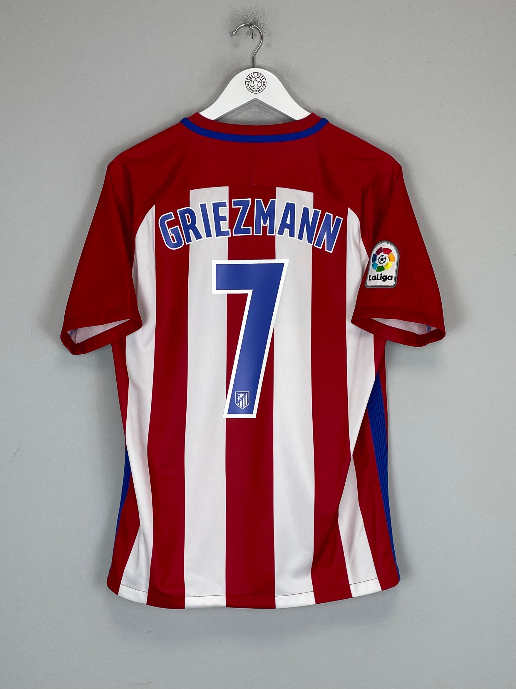 Shop 2016/17 ATLETICO MADRID GRIEZMANN #7 HOME SHIRT (M) NIKE, classic football shirts, vintage football shirts & retro soccer jerseys at Cult Kits