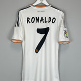 2013/14 REAL MADRID RONALDO #7 HOME SHIRT (M) ADIDAS