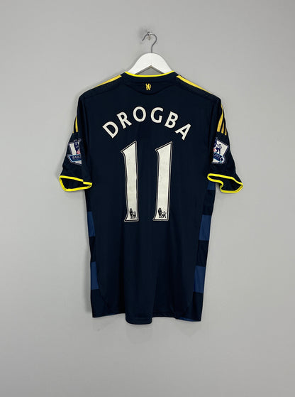 2009/10 CHELSEA DROGBA #11 *MATCH ISSUE* AWAY SHIRT (M) ADIDAS