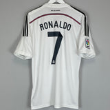 2014/15 REAL MADRID RONALDO #7 HOME SHIRT (L) ADIDAS