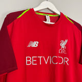 Shop 2018/19 LIVERPOOL TRAINING SHIRT (XL) NEW BALANCE, classic football shirts, vintage football shirts & retro soccer jerseys at Cult Kits