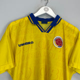 1995/96 COLOMBIA HOME SHIRT (M) UMBRO