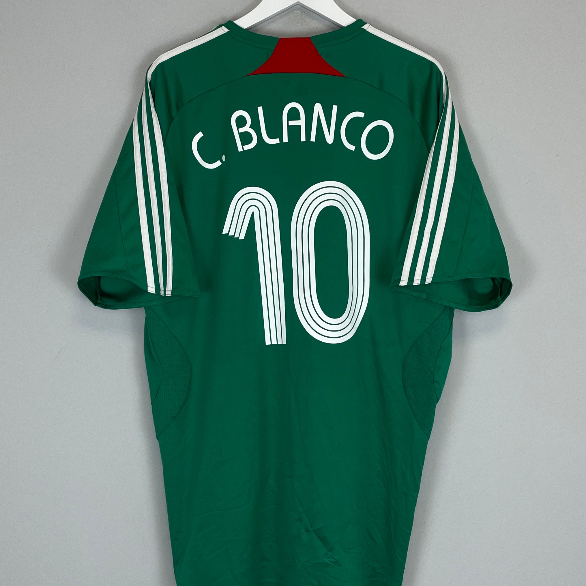 Buy 2007/08 MEXICO C.BLANCO 10 HOME SHIRT (XXL) ADIDAS ~ Free worldwide shipping available ~ Authentic Vintage Football Shirts from Cult Kits