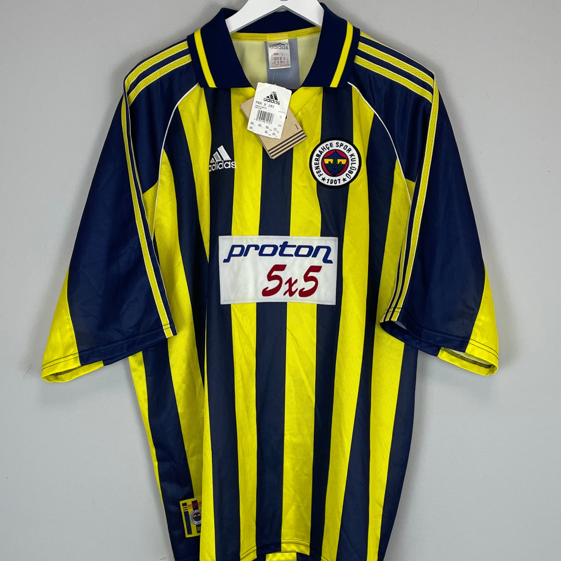 Shop 1999/00 FENERBAHCE *BNWT* HOME SHIRT (XXL) ADIDAS, classic football shirts, vintage football shirts & retro soccer jerseys at Cult Kits