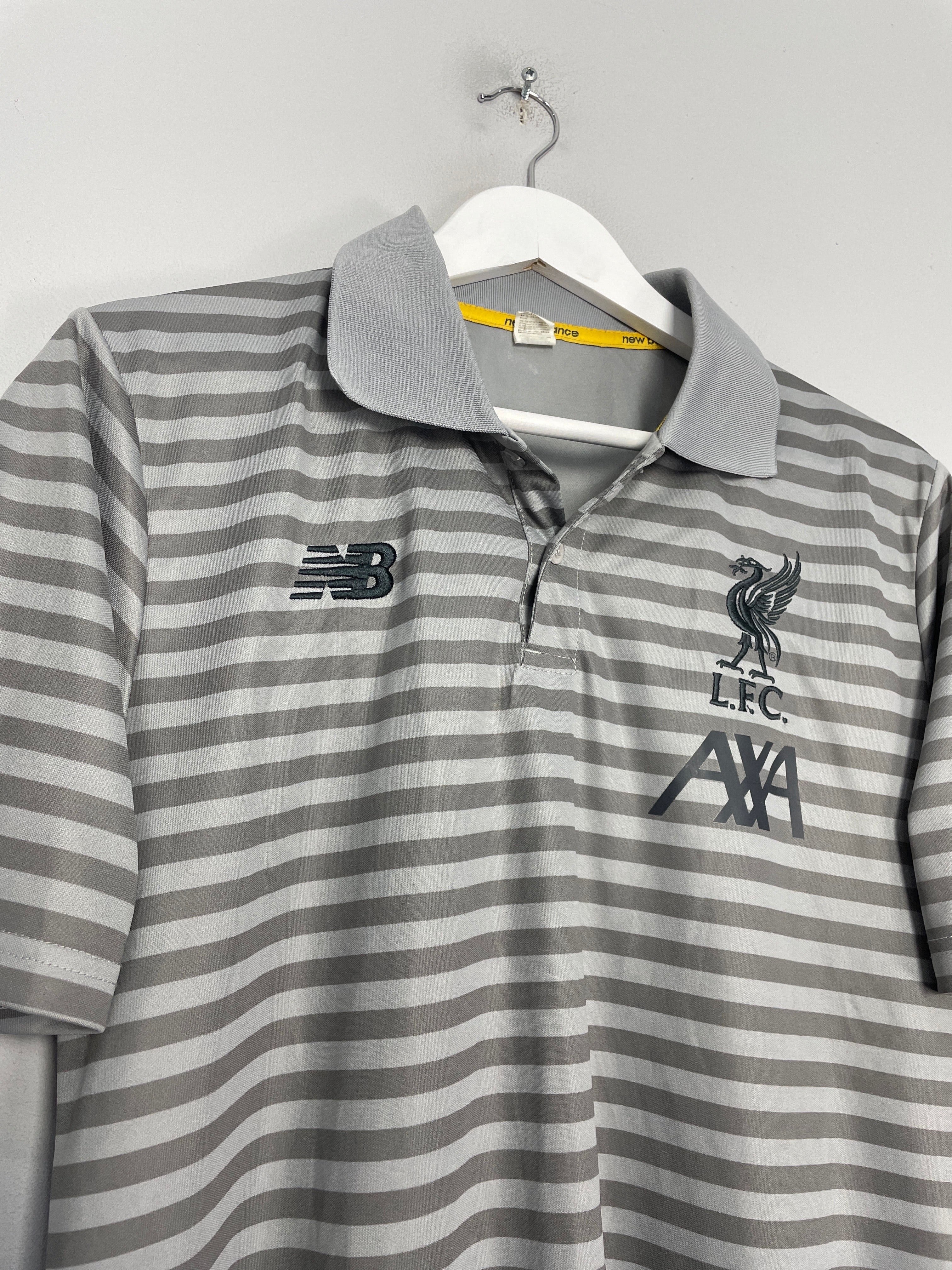 Shop 2019/20 LIVERPOOL TRAINING SHIRT (M) NEW BALANCE, classic football shirts, vintage football shirts & retro soccer jerseys at Cult Kits