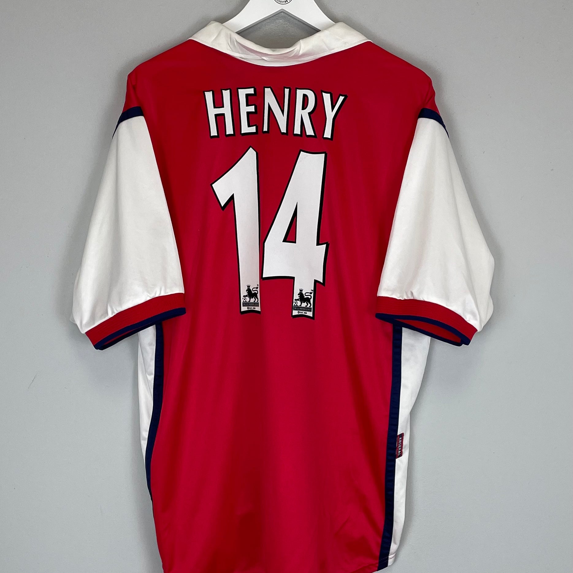 Shop 1999/00 ARSENAL HENRY #14 HOME SHIRT (XL) NIKE, classic football shirts, vintage football shirts & retro soccer jerseys at Cult Kits