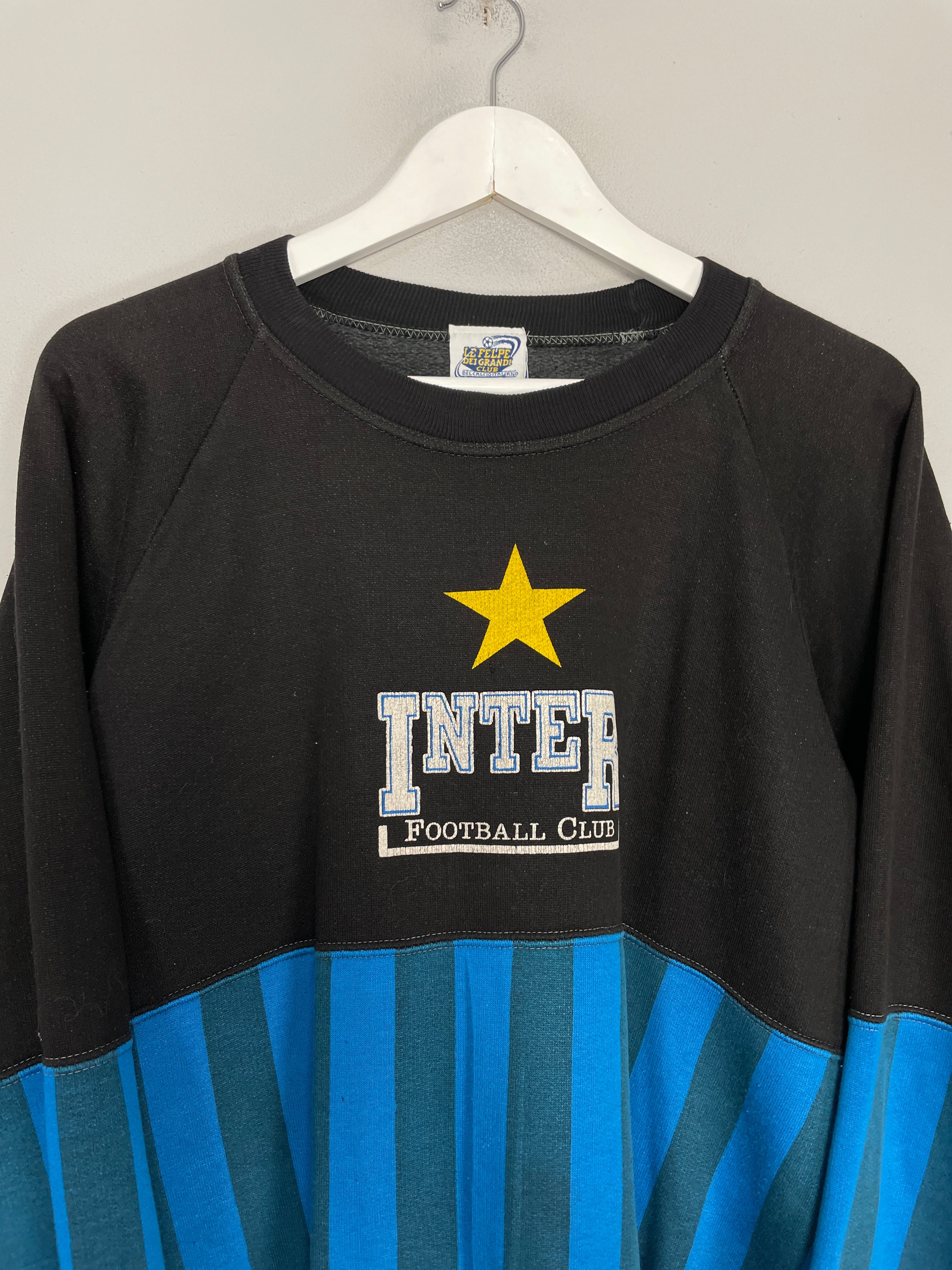 Shop 1990/91 INTER MILAN JUMPER (L) LE FELIPE DEI GRANDE CLUB, classic football shirts, vintage football shirts & retro soccer jerseys at Cult Kits