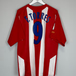 Shop 2005/06 ATLETICO MADRID F.TORRES #9 HOME SHIRT (L) NIKE, classic football shirts, vintage football shirts & retro soccer jerseys at Cult Kits