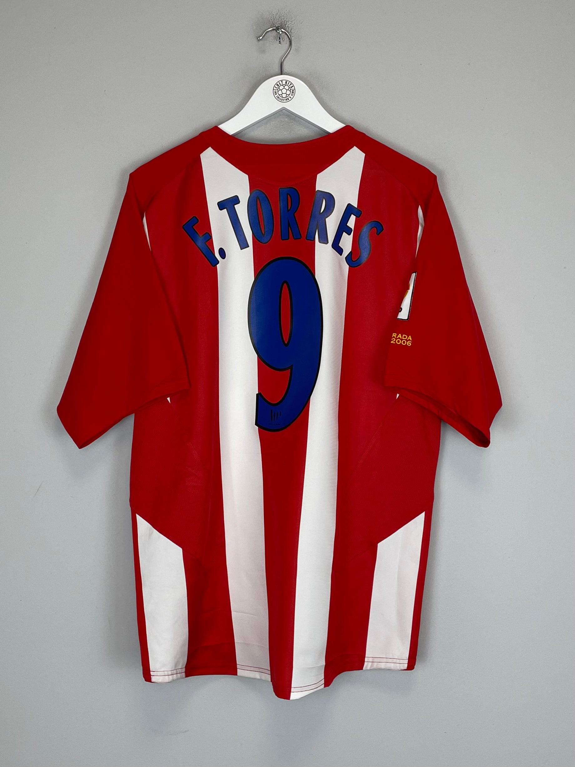 Shop 2005/06 ATLETICO MADRID F.TORRES #9 HOME SHIRT (L) NIKE, classic football shirts, vintage football shirts & retro soccer jerseys at Cult Kits
