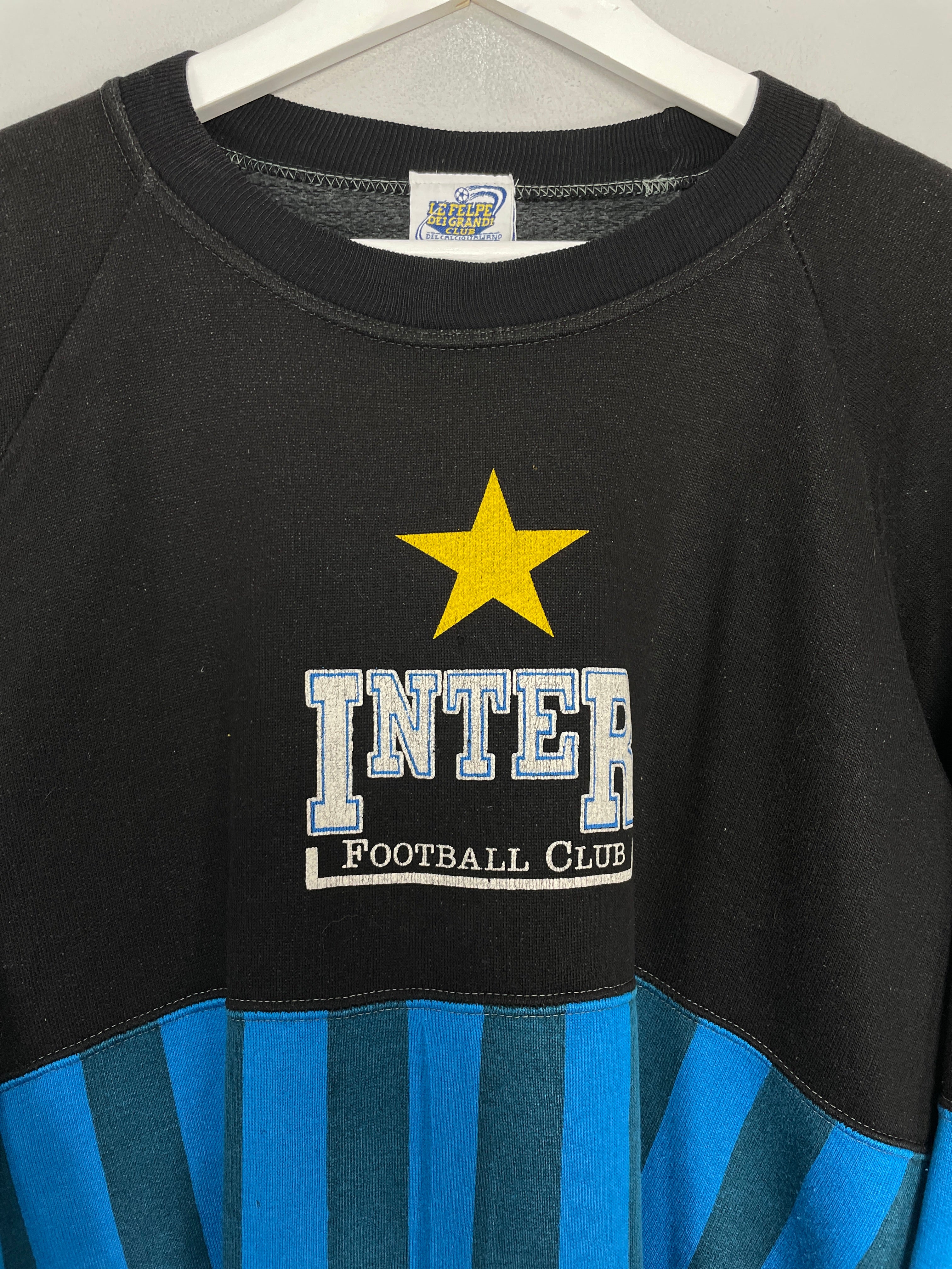 Shop 1990/91 INTER MILAN JUMPER (L) LE FELIPE DEI GRANDE CLUB, classic football shirts, vintage football shirts & retro soccer jerseys at Cult Kits
